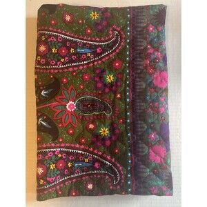 Fabric Body Pillowcase Cover Handmade Colorful Pink Purple Open End 38.5x17 Inch